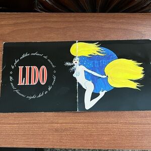 1980s Lido Paris flyer
